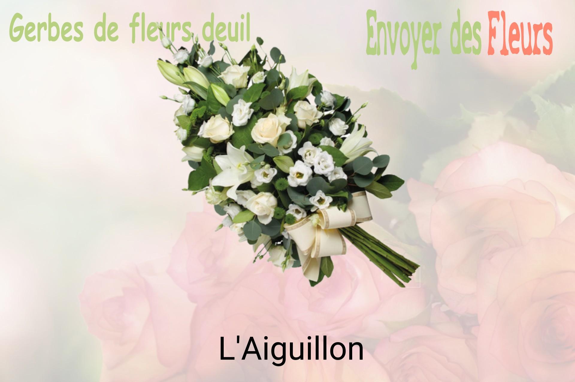 Gerbe de fleurs de deuil livrée à L'Aiguillon